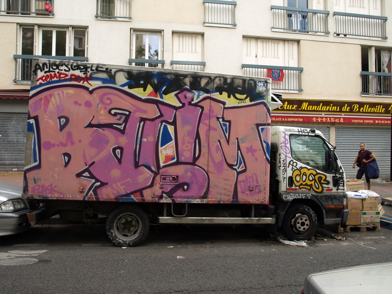 photo graffiti de vehicule
