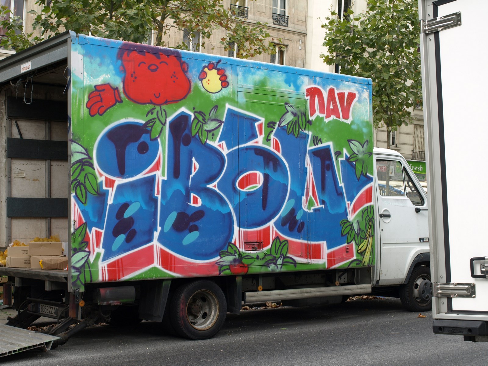photo graffiti de vehicule