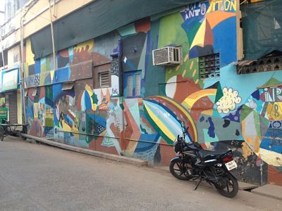 photo graffiti de Pondicherry, Inde