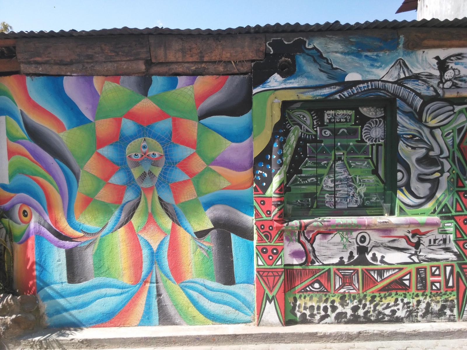 photo graffiti de San Marco la laguna, Guatemala