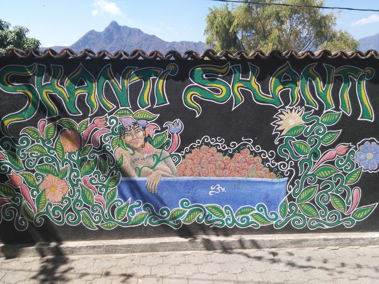 photo graffiti de San Marco la laguna, Guatemala