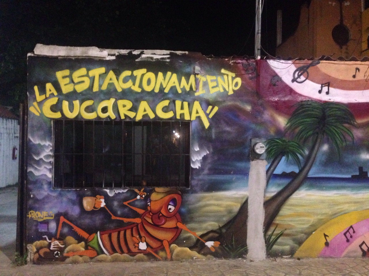 photo graffiti de Playa del carmen, Mexique