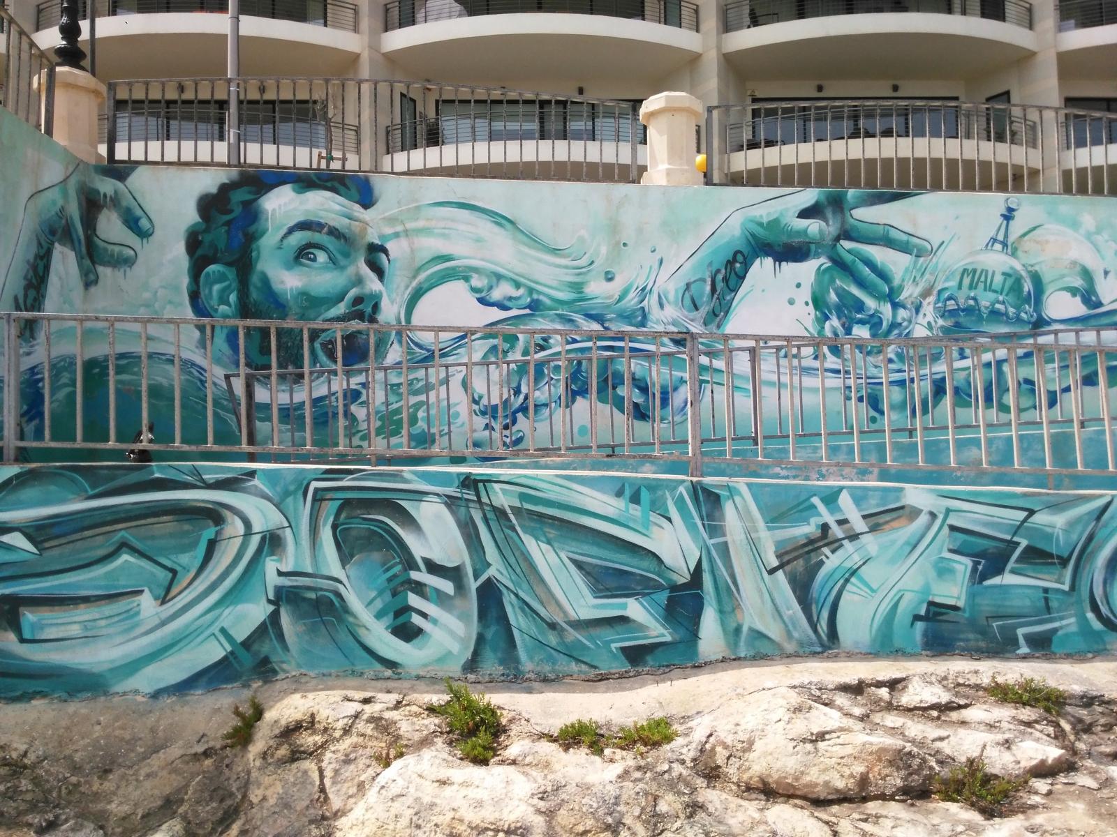 photo graffiti de La Valette, Malte