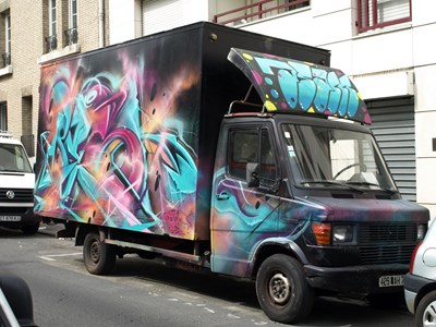 photo graffiti vehicule