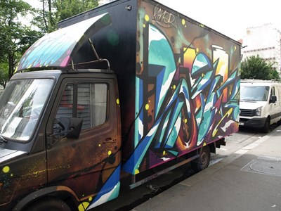 photo graffiti vehicule