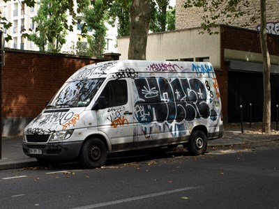 photo graffiti vehicule