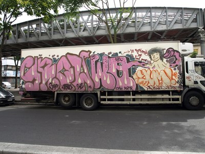 photo graffiti vehicule