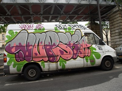 photo graffiti vehicule