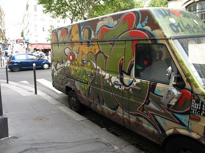 photo graffiti vehicule