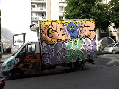 photo graffiti vehicule