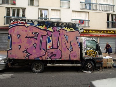 photo graffiti vehicule
