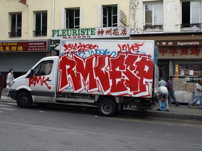 photo graffiti vehicule