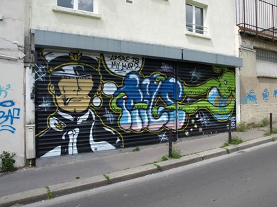 photo graffiti Paris 20eme arrondissement
