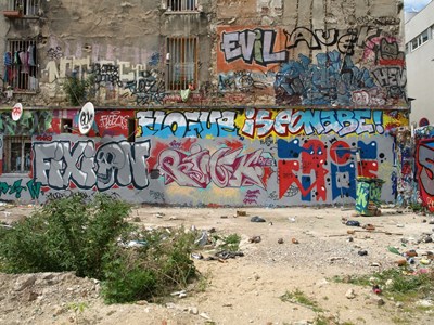photo graffiti Paris 20eme arrondissement