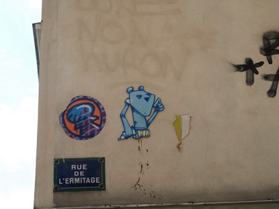 photo graffiti Paris 20eme arrondissement