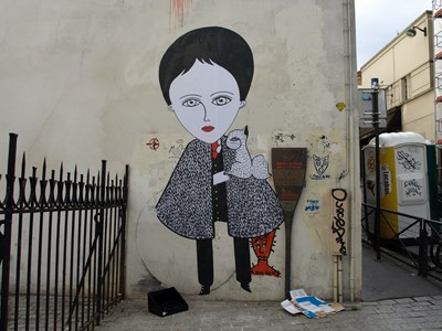 photo graffiti Paris 20eme arrondissement