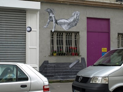 photo graffiti Paris 20eme arrondissement