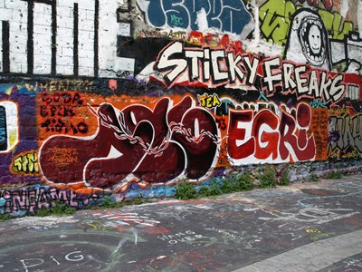 photo graffiti Paris 20eme arrondissement