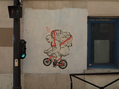 photo graffiti Paris 20eme arrondissement
