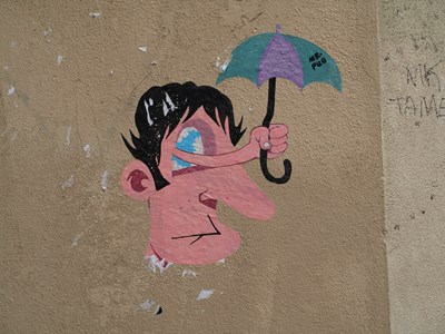 photo graffiti Paris 20eme arrondissement