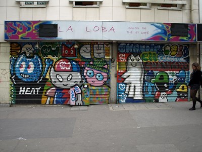 photo graffiti Paris 20eme arrondissement