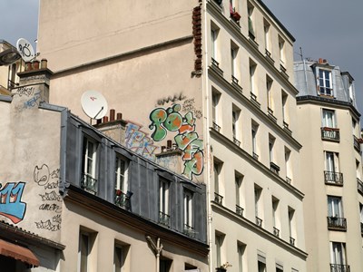photo graffiti Paris 20eme arrondissement