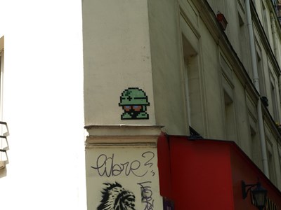 photo graffiti Paris 20eme arrondissement