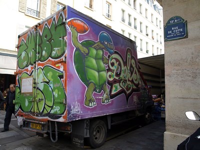 photo graffiti vehicule