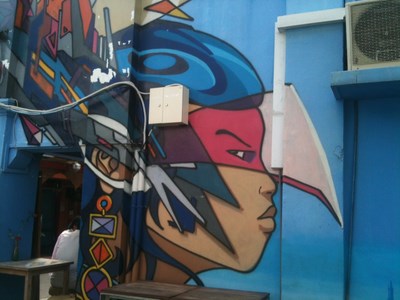 photo graffiti Little India, Singapoure