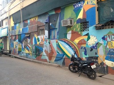 photo graffiti Pondicherry, Inde