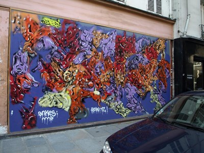 photo graffiti Paris 6eme arrondissement