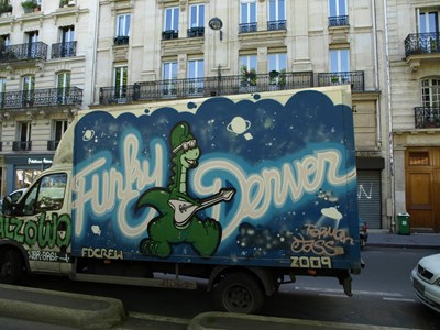photo graffiti vehicule