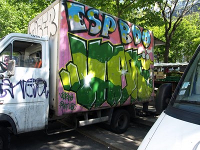 photo graffiti vehicule