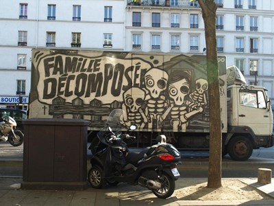 photo graffiti vehicule